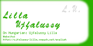 lilla ujfalussy business card